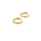 solid click huggie hoop earrings - 15mm