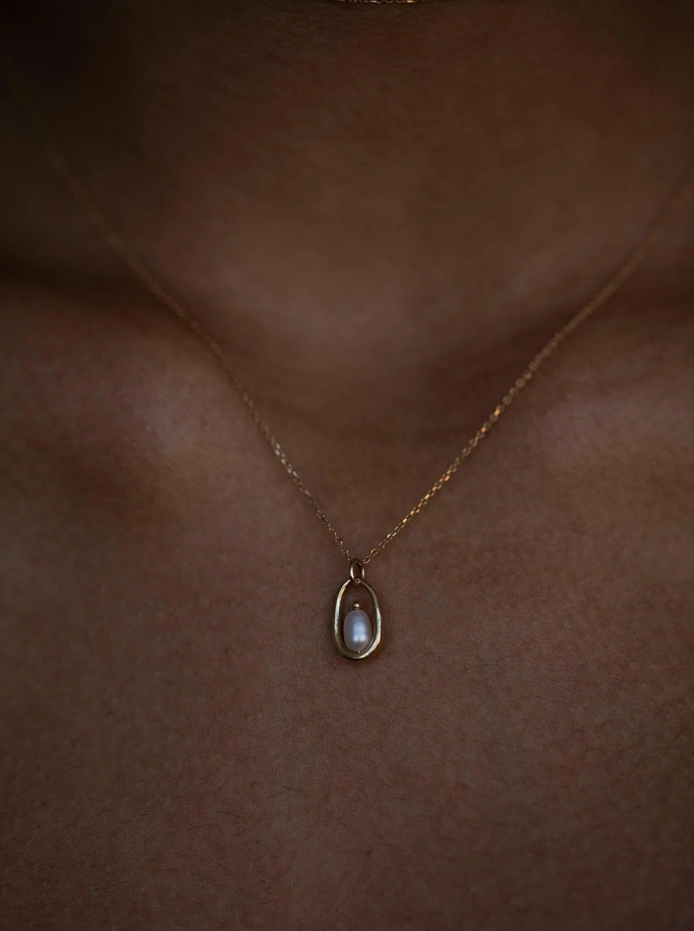 Caged Pearl Necklace Size 4mm 20 | WWAKE