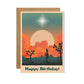 happy birthday cactus card