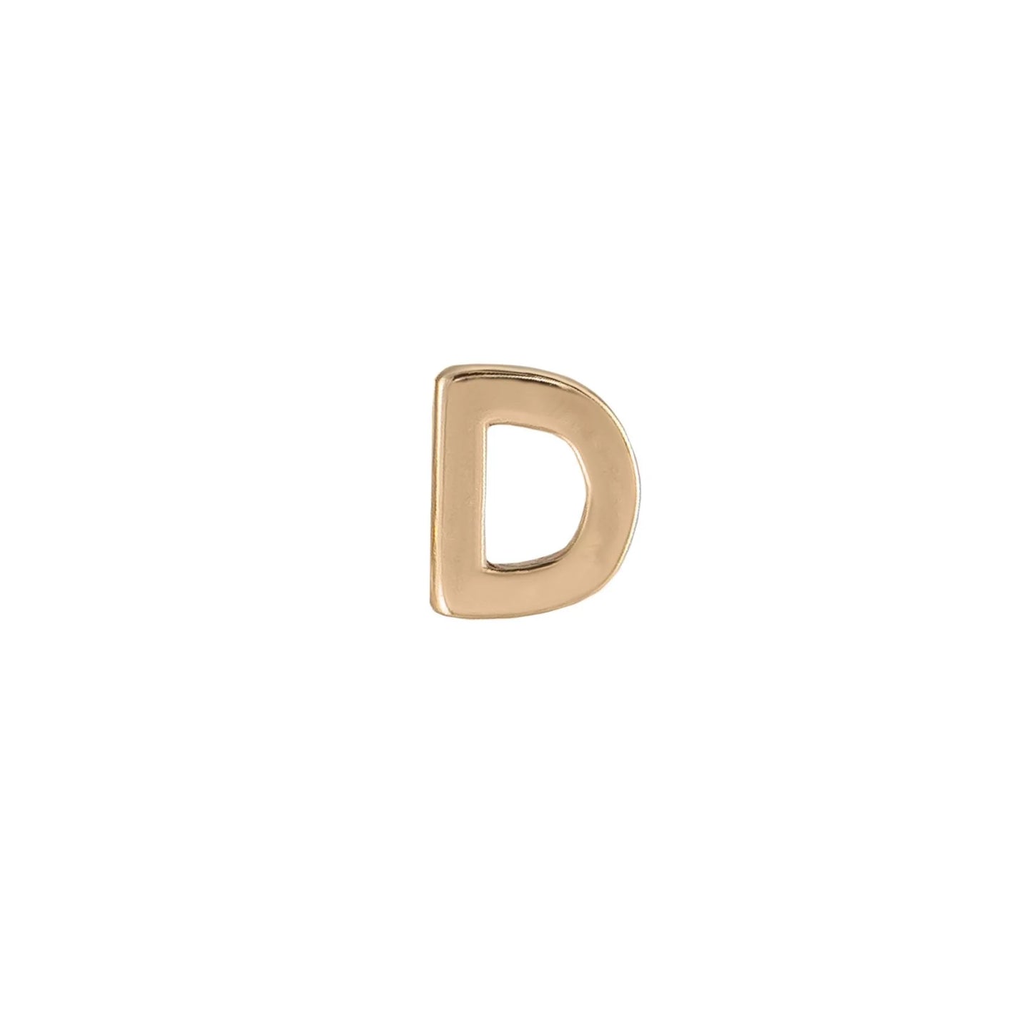 métier / mini initial stud earring - single