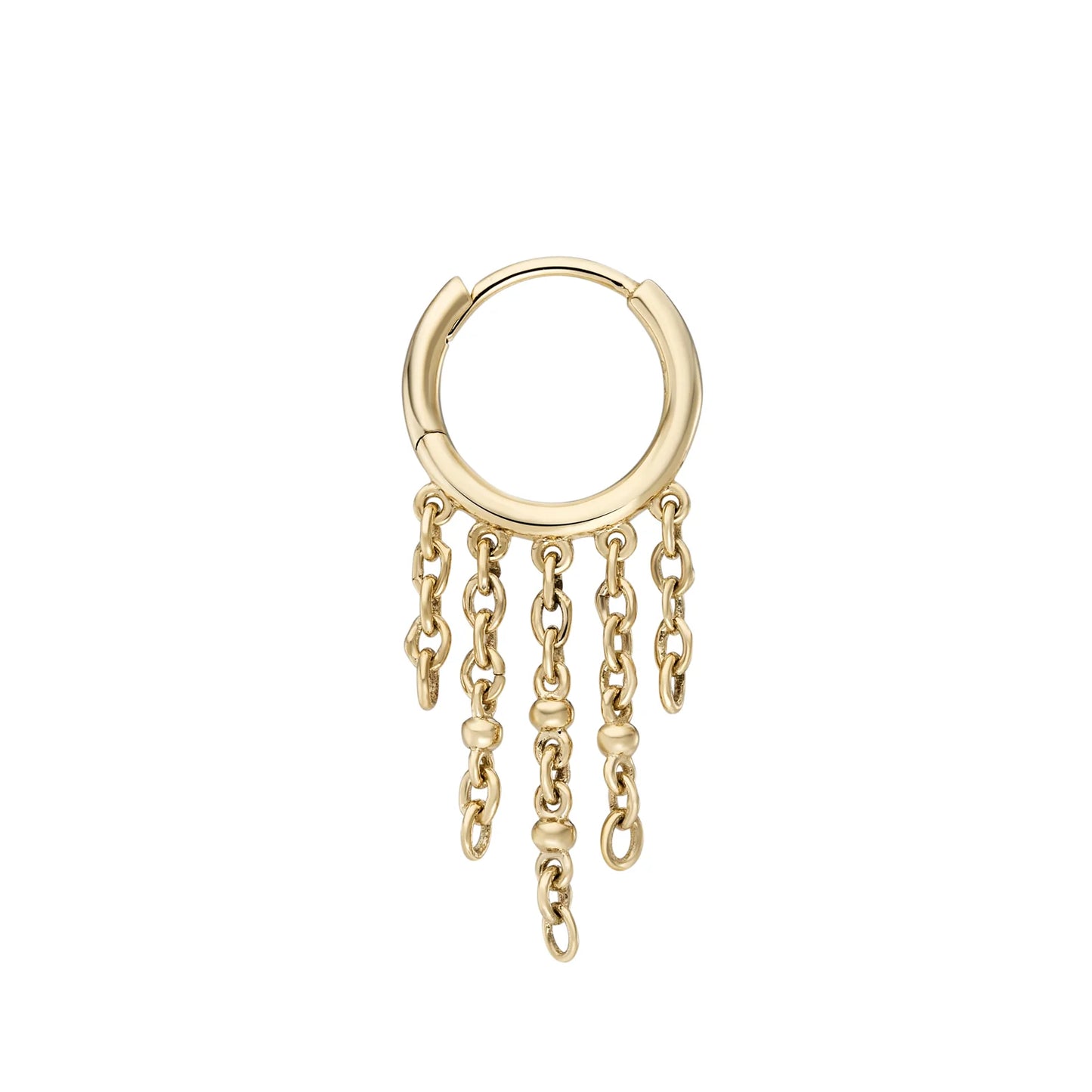 métier / cinq chain clicker hoop earring - single