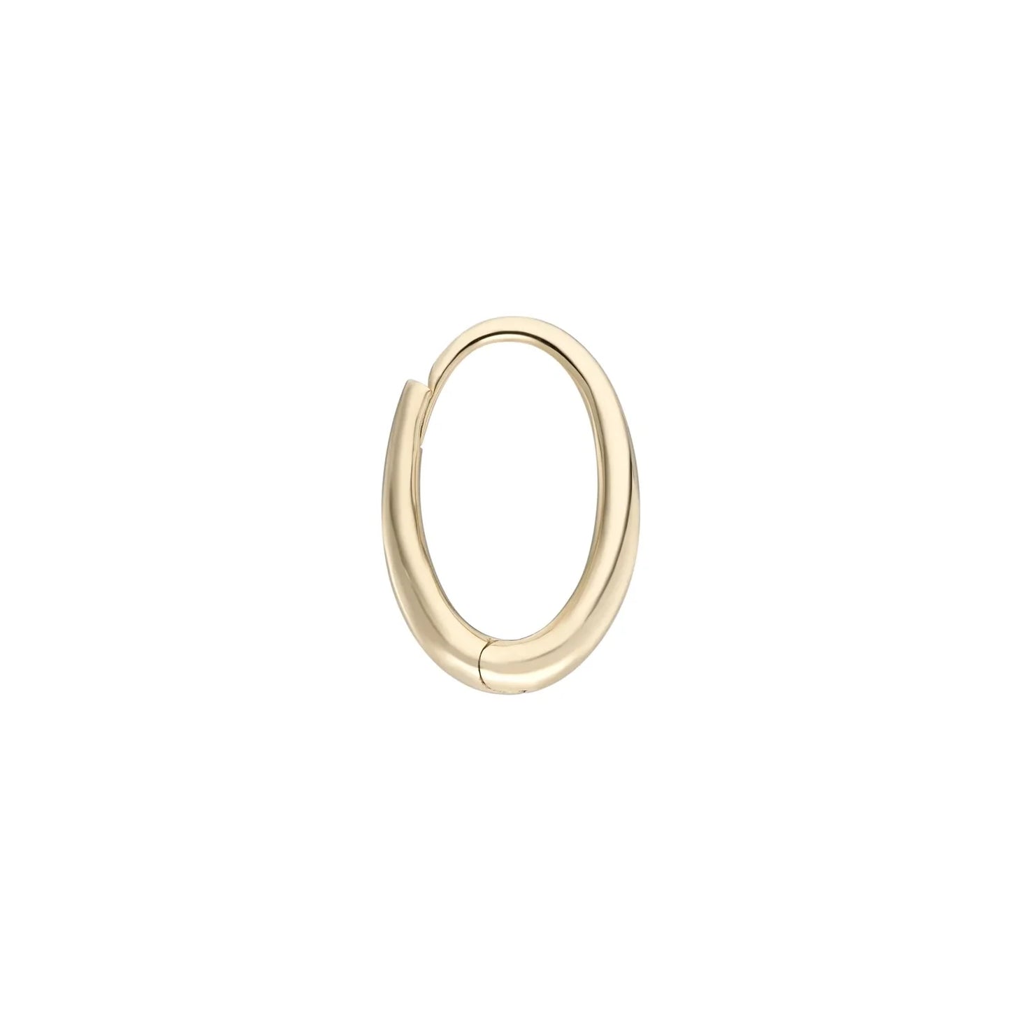 métier / dodu oval chunky clicker hoop earring - single