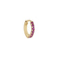 métier / original pavé gemstone clicker hoop earring - single