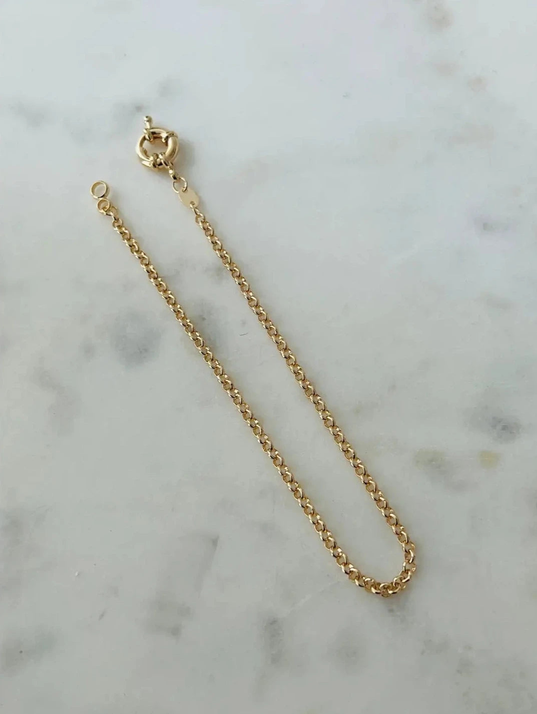 anklet - rolo chain