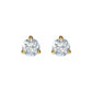 solitaire stud earrings - natural diamond