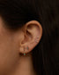 wwake / one-step bar stud earring - opal - single