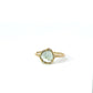 cosmic light ring - seafoam green tourmaline