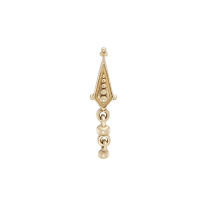 métier / dala droplet beaded stud earring - single