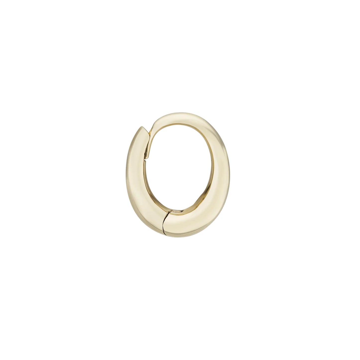 métier / dodu oval chunky clicker hoop earring - single