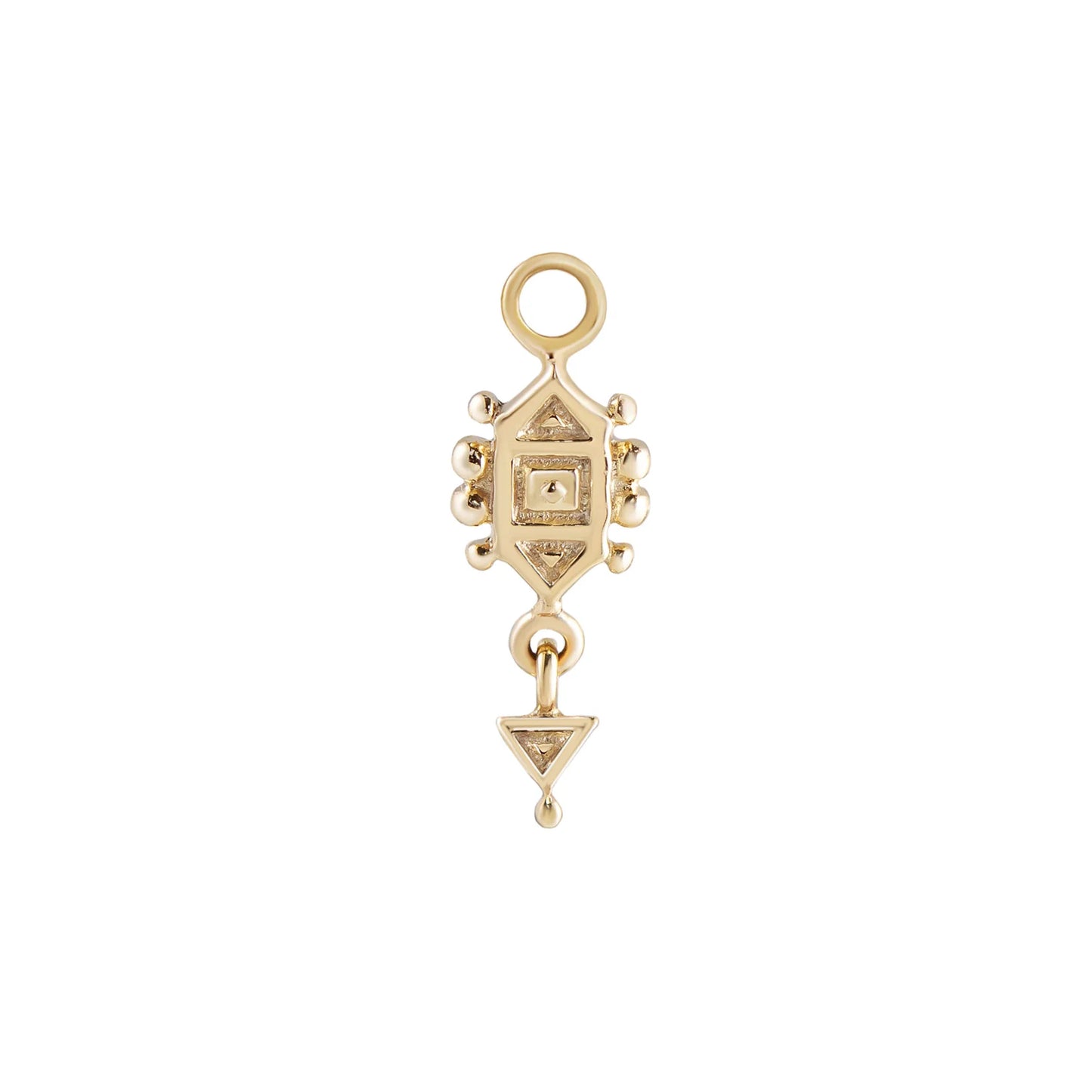 métier / dala droplet plaque charm - single