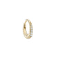 métier / diamond dodu oval chunky clicker hoop earring - single