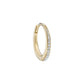 métier / diamond dodu round chunky clicker hoop earring - single