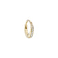 métier / diamond dodu round chunky clicker hoop earring - single