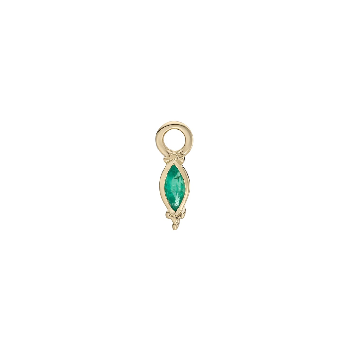 métier / dala detail gemstone plaque charm - single