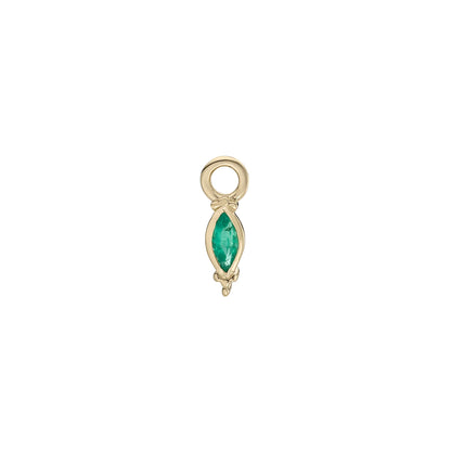 métier / dala detail gemstone plaque charm - single