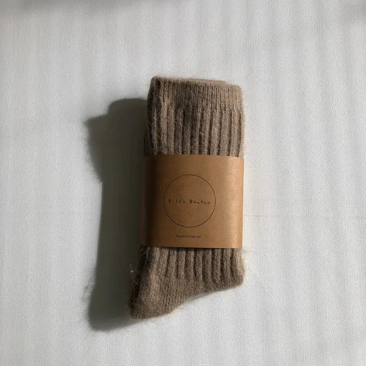 billy bamboo / royal angora cabin socks