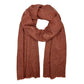 handloom cashmere scarf / redwood