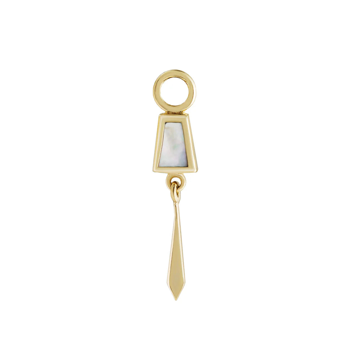 métier / pearl tassel .1 plaque charm - single