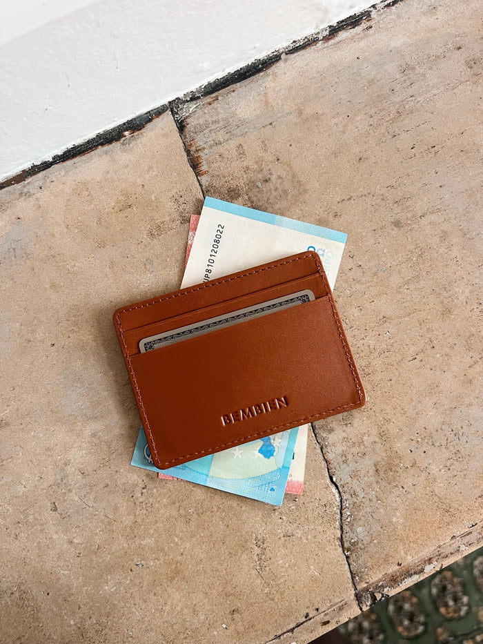 bembien / nico card case - caramel x sienna check