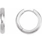 classic hinged huggie hoop earrings