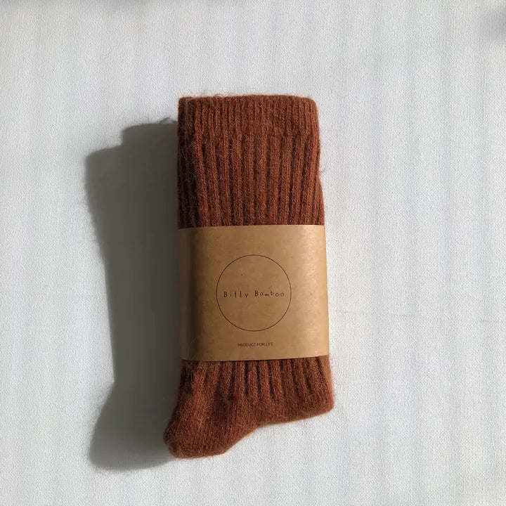 billy bamboo / royal angora cabin socks