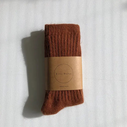 billy bamboo / royal angora cabin socks