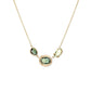 triple sapphire necklace - green sapphire