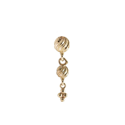 métier / dala details lantern drop stud earring - single