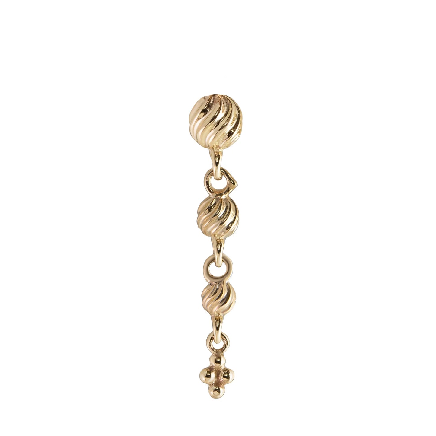 métier / dala details lantern drop stud earring - single