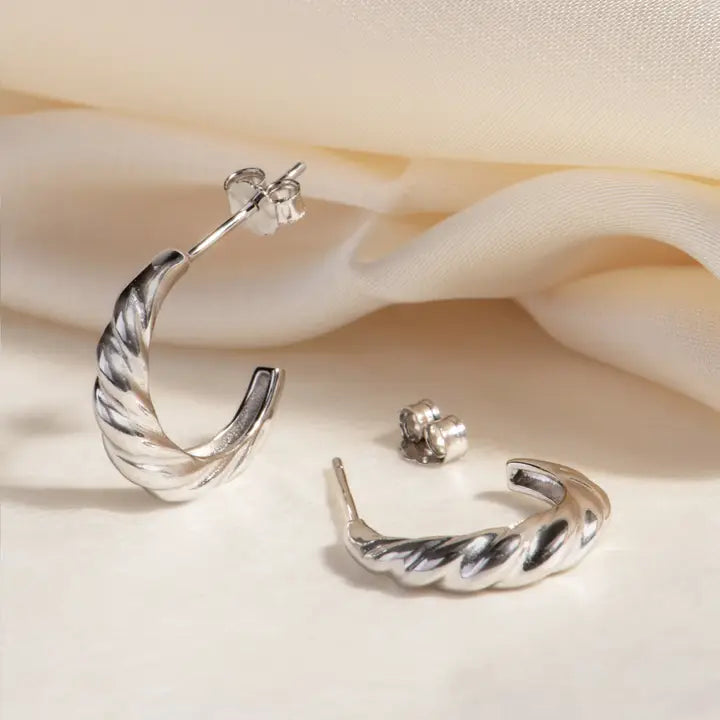 yvonne semi hoop earrings