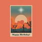 happy birthday cactus card