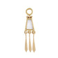 métier / pearl tassel .3 plaque charm - single