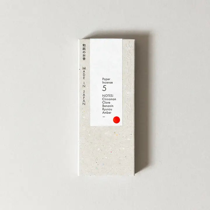 washi paper incense strips - no.5 smoky comfort