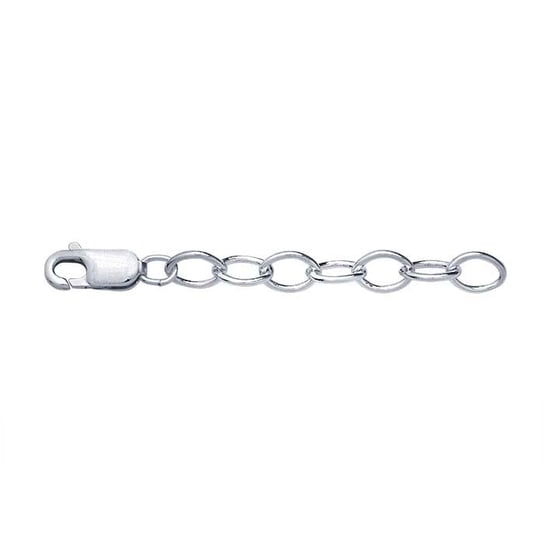 4.7mm oval cable safety chain extender - 2"