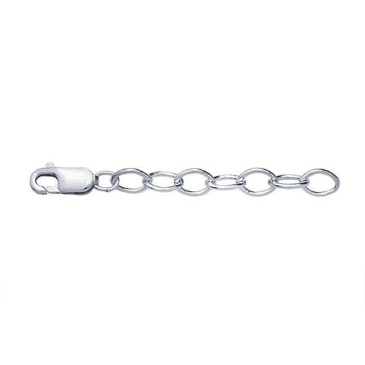 4.7mm oval cable safety chain extender - 2"