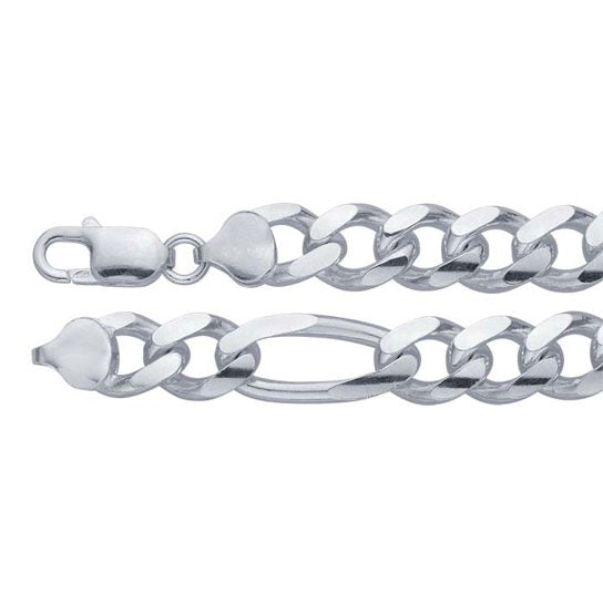 chain bracelet / chunky figaro - 9.7mm