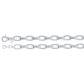 chain bracelet / chunky oval link - 9.5mm