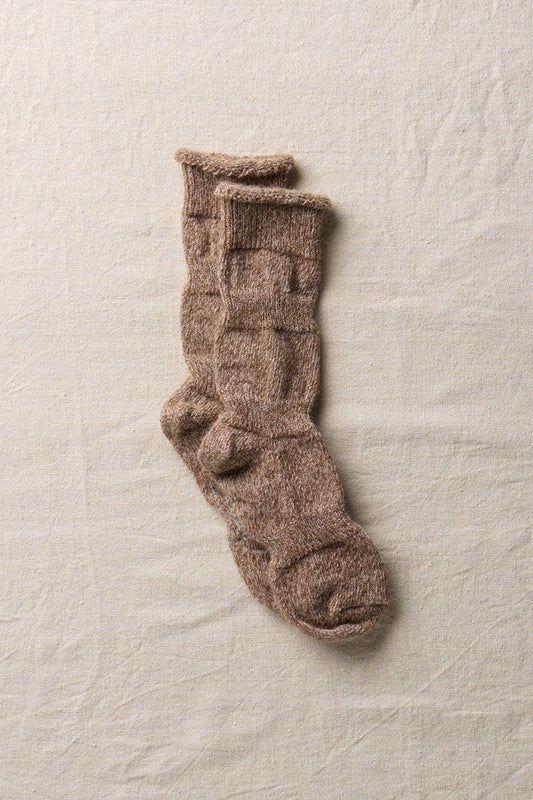 yahae / alpaca linen 'ploot' socks