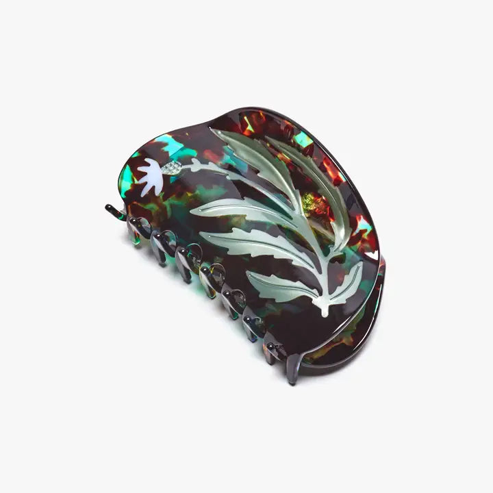 floral claw hair clip - large