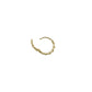 métier / twist clicker hoop earring - single