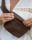 woven remy fanny pack - saddle