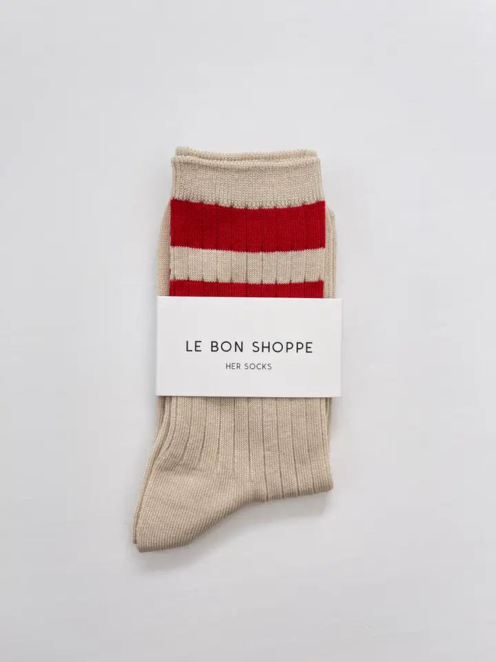 le bon shoppe / her socks - varsity stripe