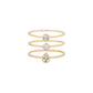 métier / aquamarine stacking ring