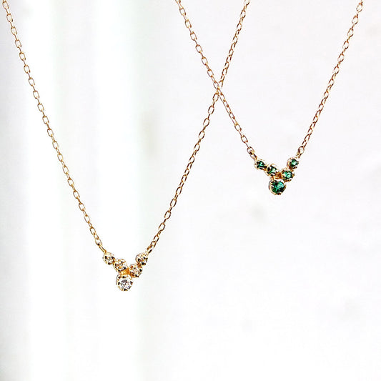 akari necklace - emerald