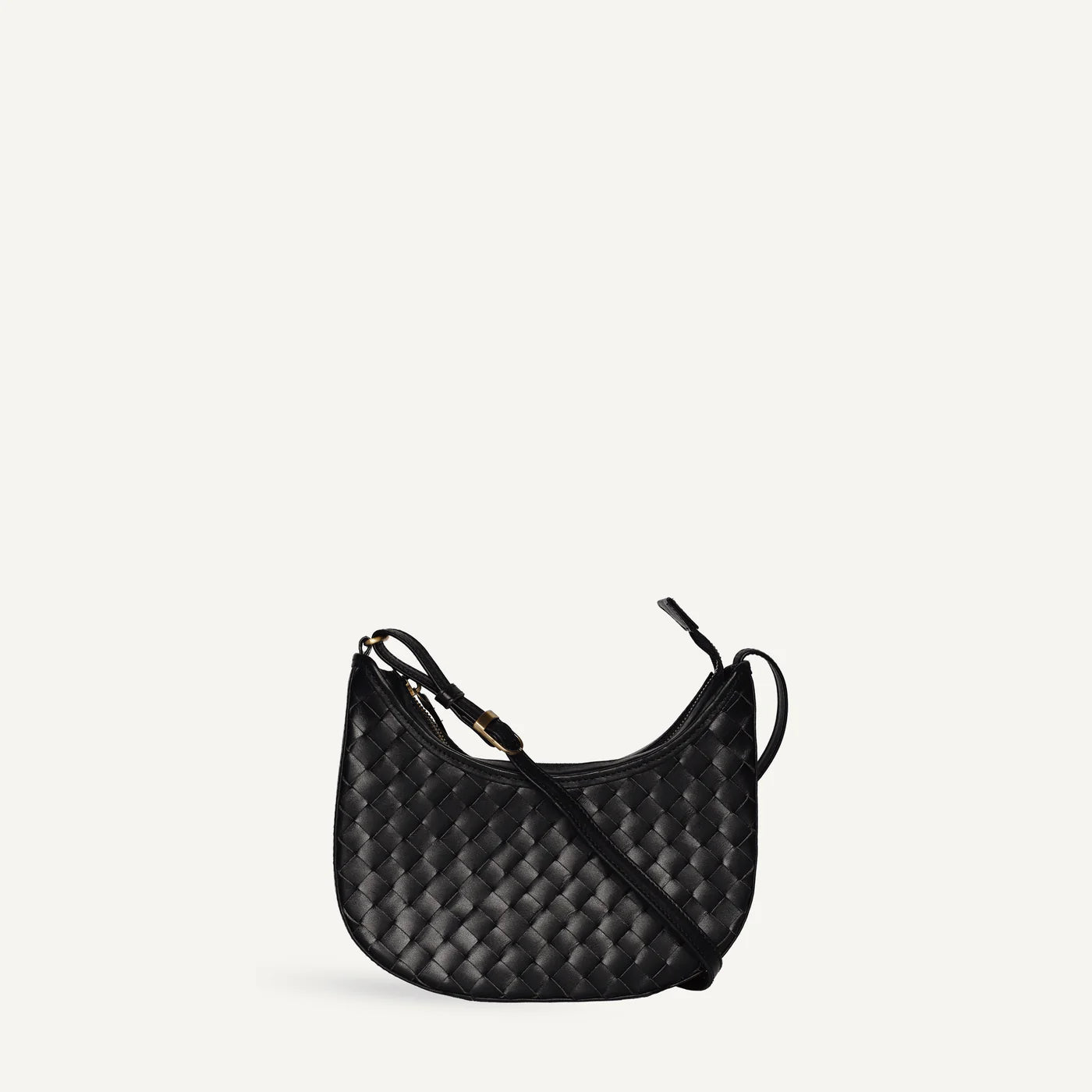 bembien / mini sling bag - carré weave black