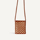 bembien / porta crossbody - caramel x sienna check