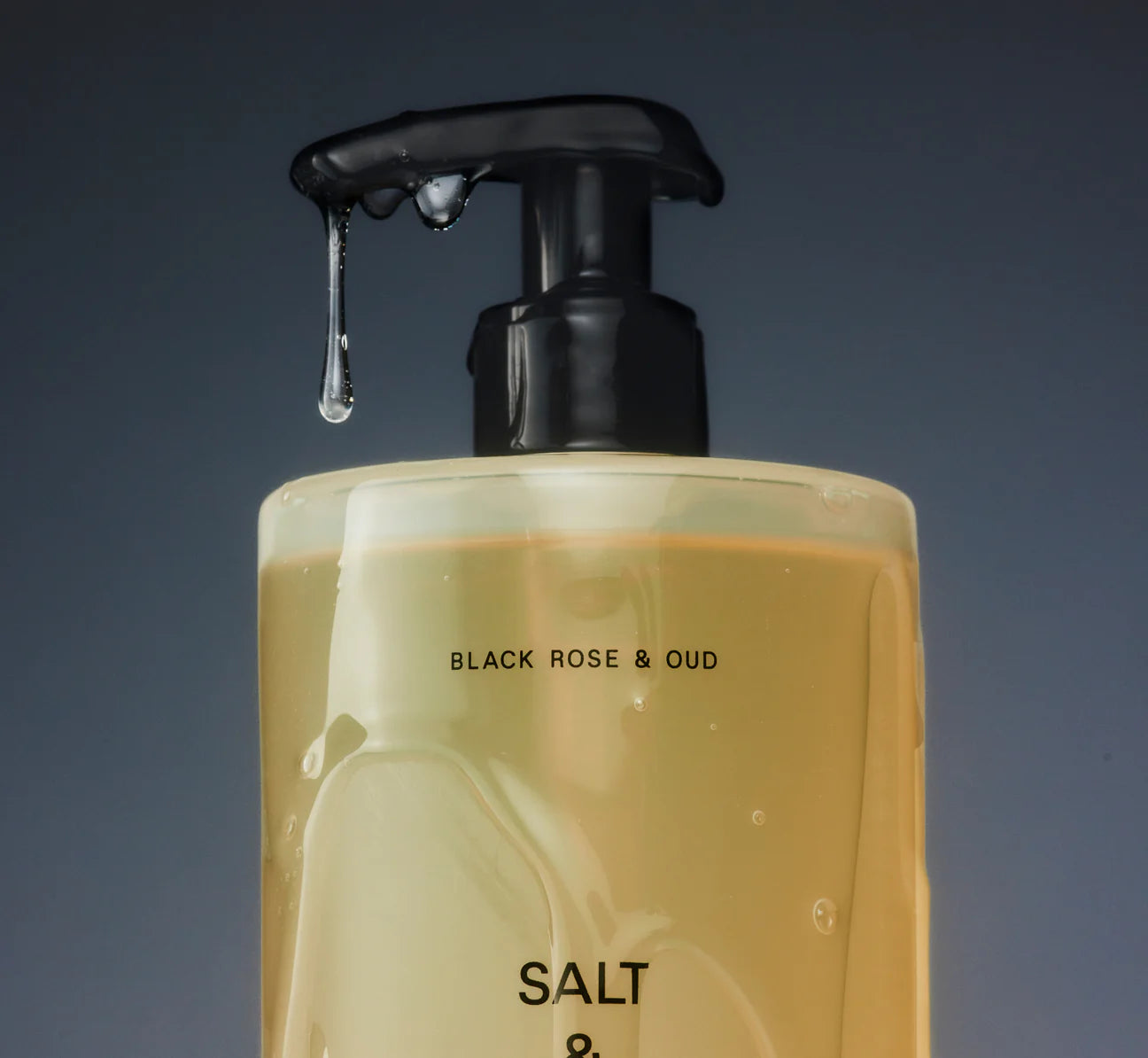 salt & stone / body wash - black rose & oud