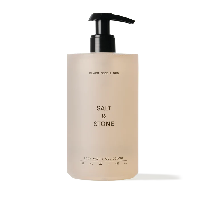 salt & stone / body wash - black rose & oud