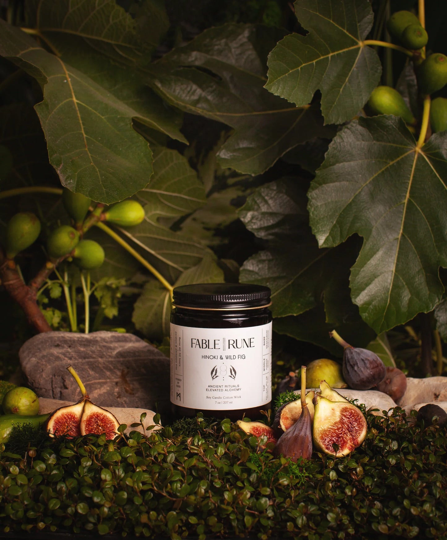 fable || rune / candle - hinoki & wild fig