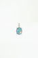 wwake / large oval solo opal pendant charm